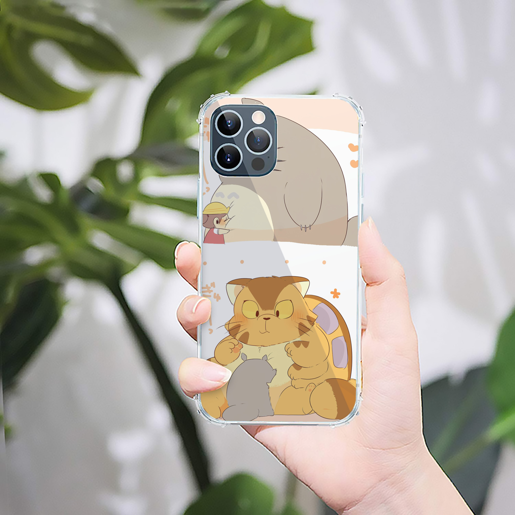（画像用） となりのトトロ 草壁メイ 草壁サツキ My Neighbor Totoro Satsuki Kusakabe Mei Kusakabe 【iPhone 12シリーズ対応】透明スマホケース（クリアソフトケース）